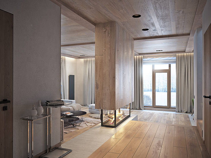 Pasillos y vestíbulos de estilo  por премиум интериум