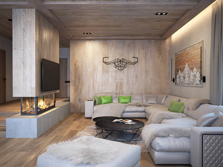 Salas / recibidores de estilo  por премиум интериум