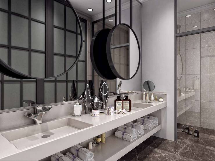 VERO CONCEPT MİMARLIK – Villa Balıkesir:  tarz Banyo