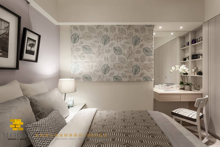  غرفة نوم تنفيذ 垼程建築師事務所/浮見月設計工程有限公司