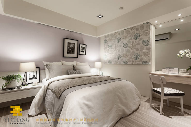  غرفة نوم تنفيذ 垼程建築師事務所/浮見月設計工程有限公司