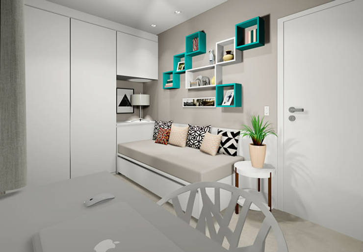 Repisas flotantes para dormitorios, una solución práctica y hermosa