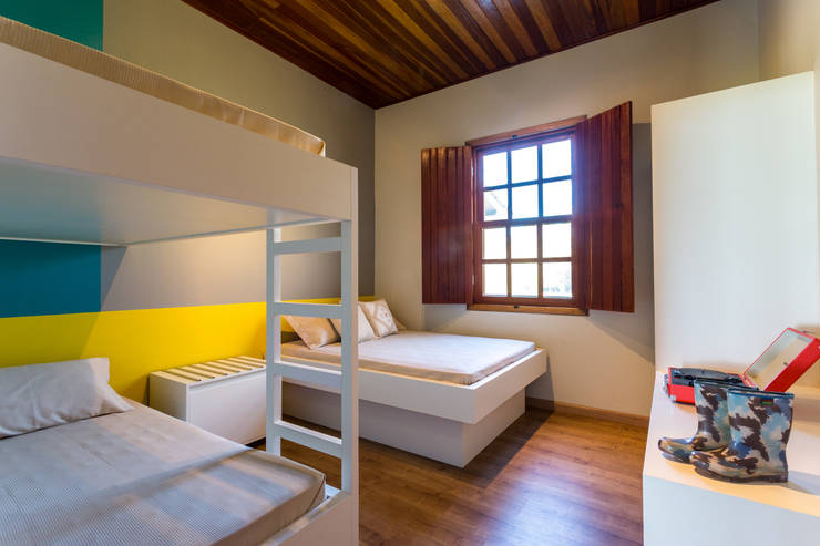  غرفة نوم تنفيذ ISLA ARQUITETURA, INTERIORES E DESIGN 