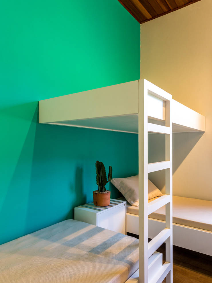  غرفة نوم تنفيذ ISLA ARQUITETURA, INTERIORES E DESIGN 