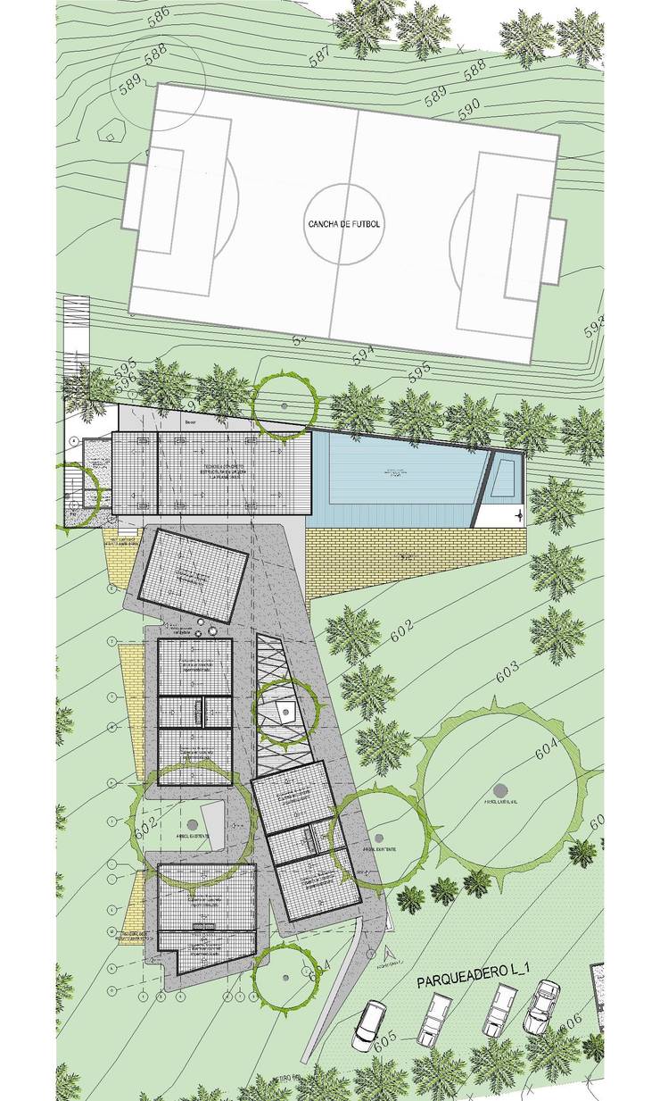 Casas de estilo  por tresarquitectos