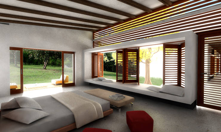 Casas de estilo  por tresarquitectos