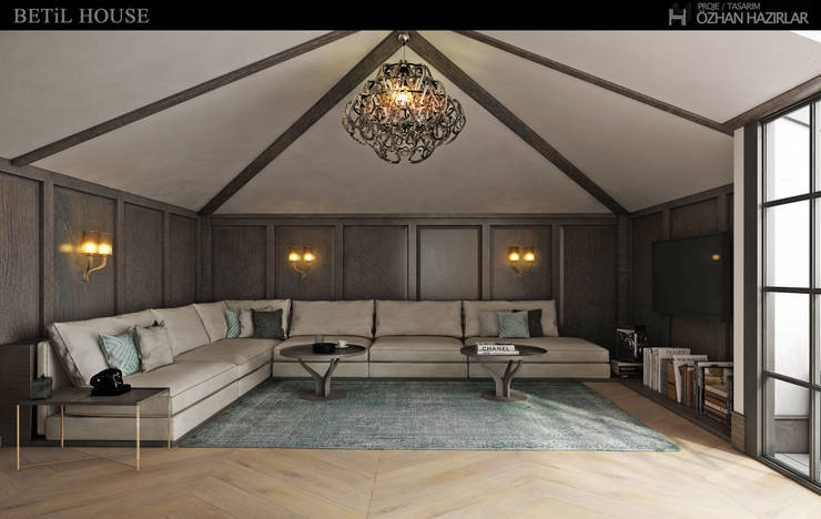  غرفة المعيشة تنفيذ ÖZHAN HAZIRLAR İÇ MİMARLIK