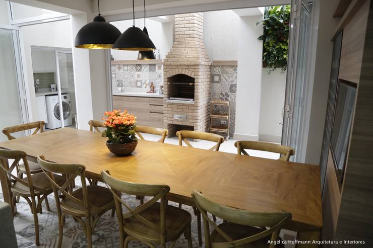 Cozinha Gourmet Vila Mariana: Cozinhas  por Angelica Hoffmann Arquitetura e Interiores, Moderno   