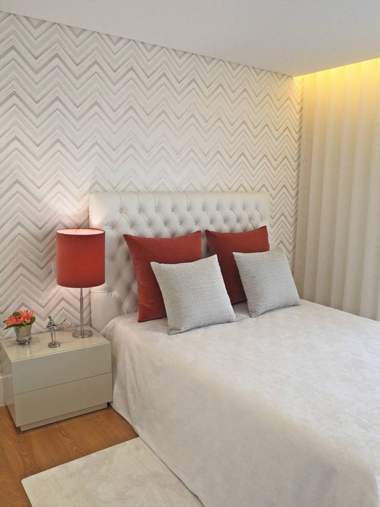 Projekty,  Sypialnia zaprojektowane przez NOZ-MOSCADA INTERIORES, Nowoczesny   