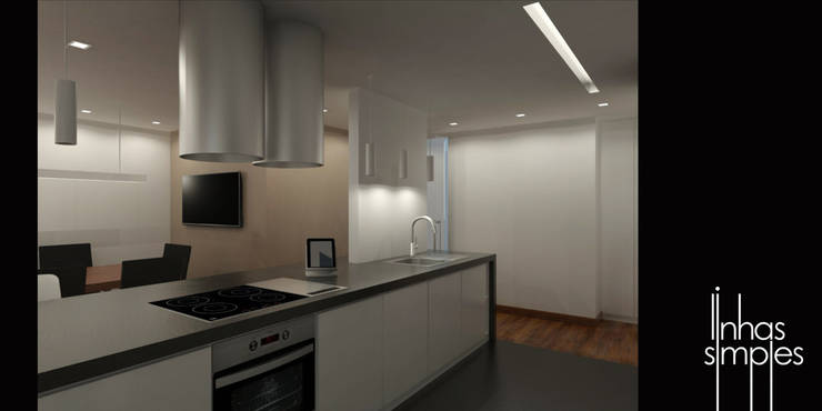 de uma cozinha... para UMA COZINHA / from a kitchen... to A KITCHEN: Cozinhas minimalistas por Linhas Simples