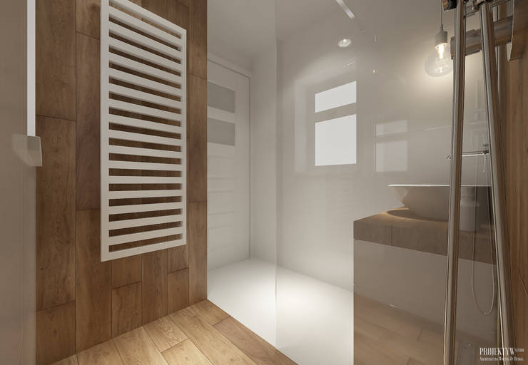 Banheiros  por PRØJEKTYW | Architektura Wnętrz & Design