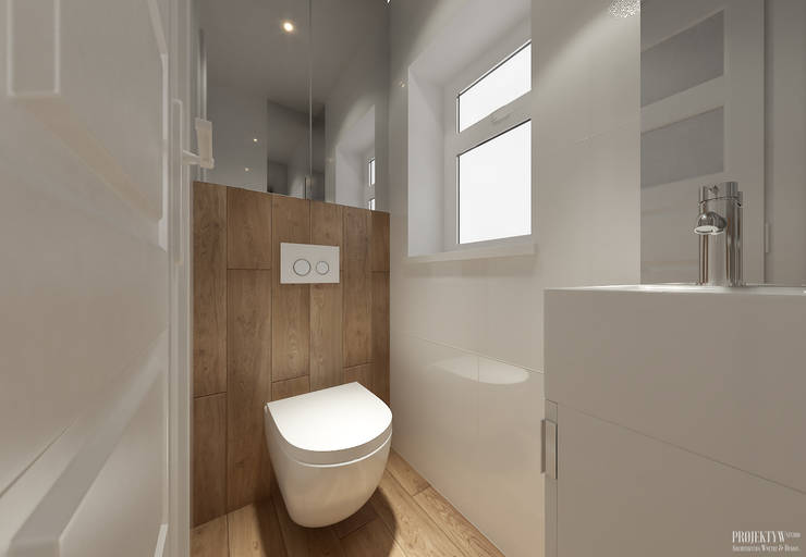 Banheiros  por PRØJEKTYW | Architektura Wnętrz & Design