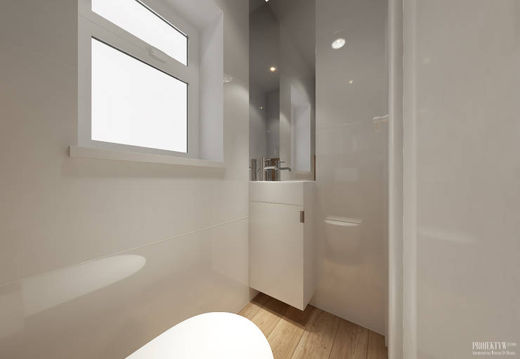 Banheiros  por PRØJEKTYW | Architektura Wnętrz & Design