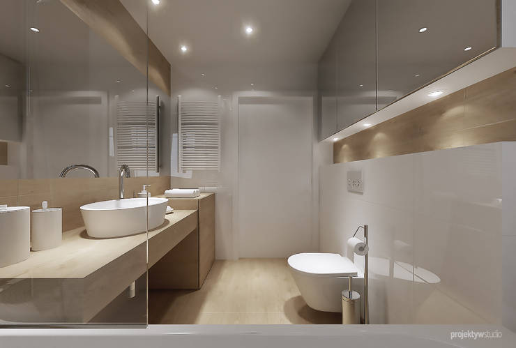  حمام تنفيذ PRØJEKTYW | Architektura Wnętrz & Design