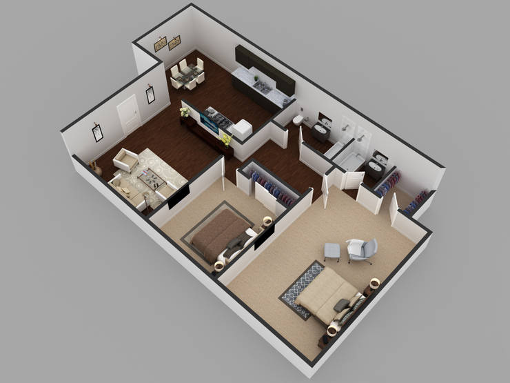 4 house plans in 3D that will inspire you to design your ...