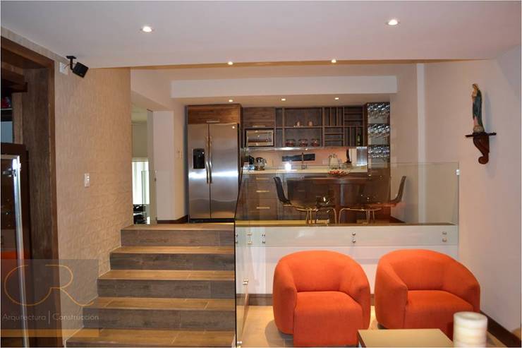 15 diseños de salas modernas ¡con pisos en desnivel!