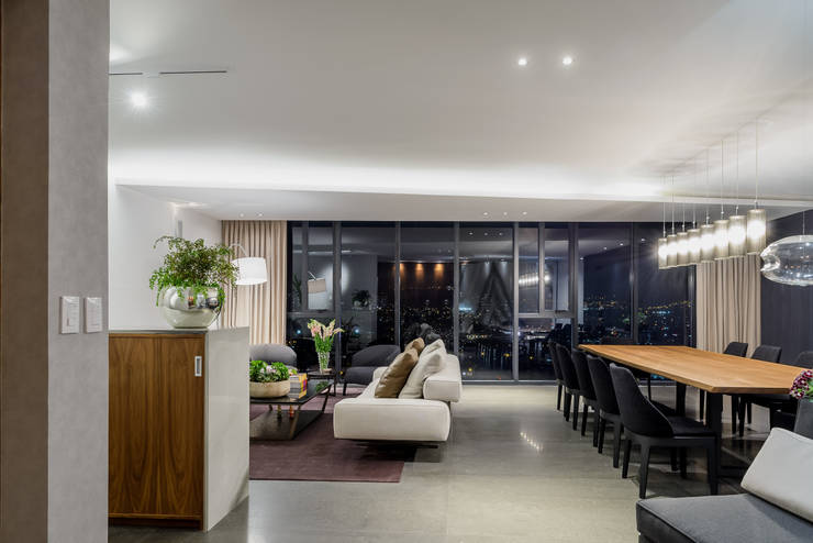 Salas de estilo  por NIVEL TRES ARQUITECTURA