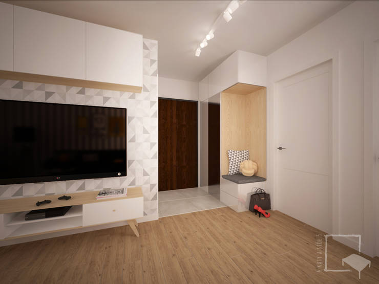  Corridor & hallway by 4 kąty a stół 5 Pracownia Projektowa Ewelina Białobrzewska