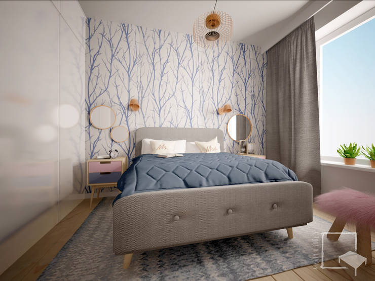 Bedroom by 4 kąty a stół 5 Pracownia Projektowa Ewelina Białobrzewska