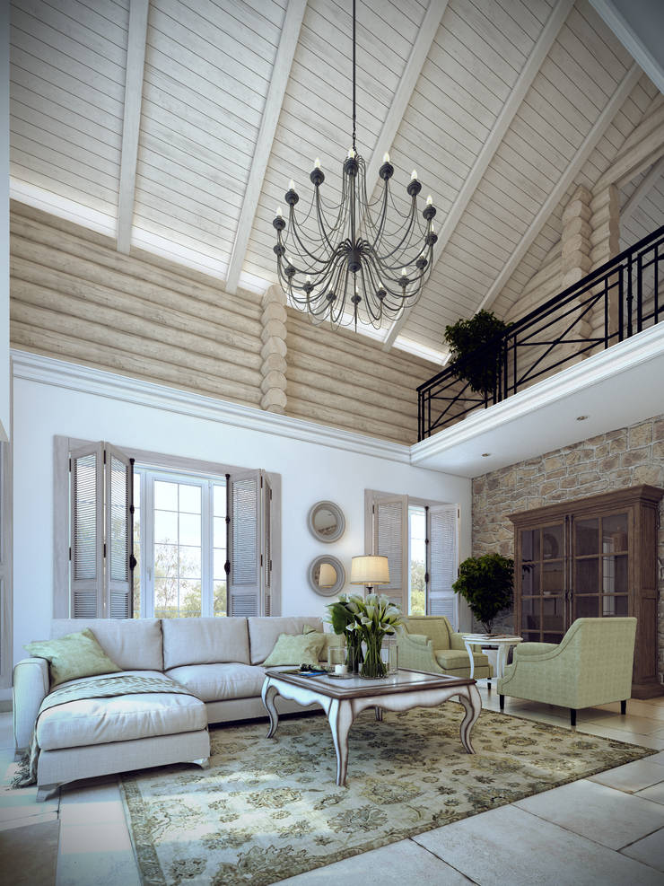  غرفة المعيشة تنفيذ Студия дизайна интерьера ART-Labs