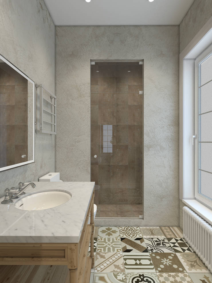  حمام تنفيذ Студия дизайна интерьера ART-Labs