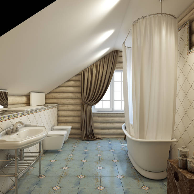  حمام تنفيذ Студия дизайна интерьера ART-Labs