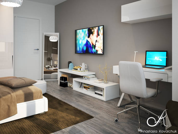 Camera da letto in stile  di Design studio by Anastasia Kovalchuk