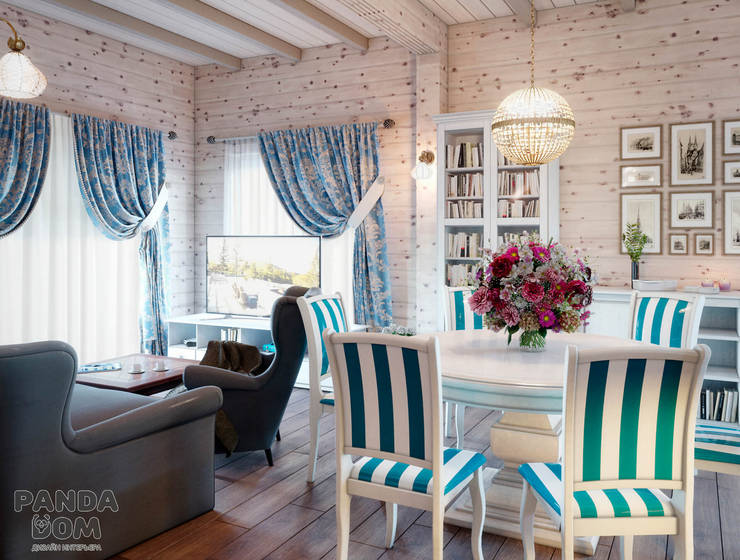  غرفة المعيشة تنفيذ дизайн-студия PandaDom