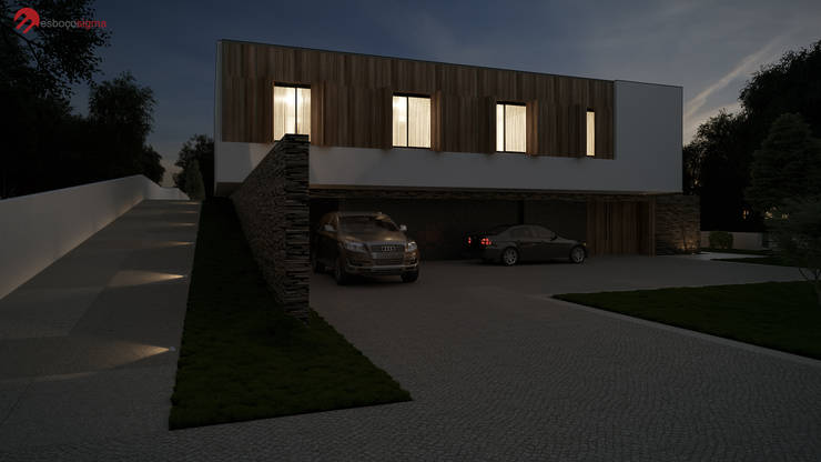 Projekty,  Domy zaprojektowane przez EsboçoSigma, Lda