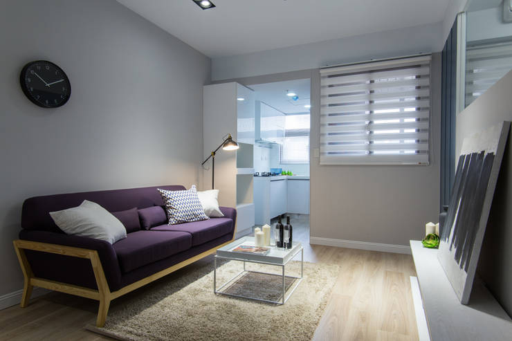 宅即變空間微整形 의 豐悅城-極簡風 | homify
