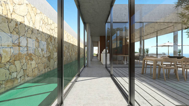  Gang en hal door Areacor, Projectos e Interiores Lda