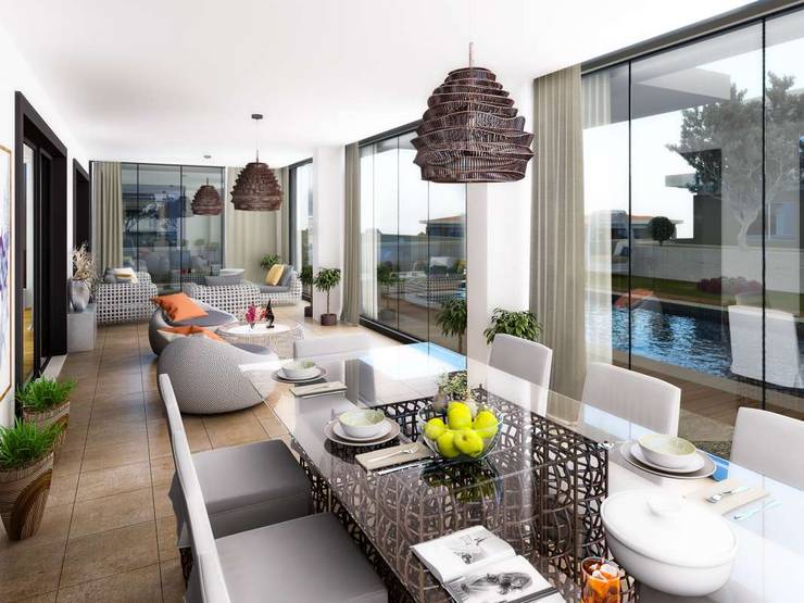 VERO CONCEPT MİMARLIK – Villa Mira:  tarz Kış Bahçesi