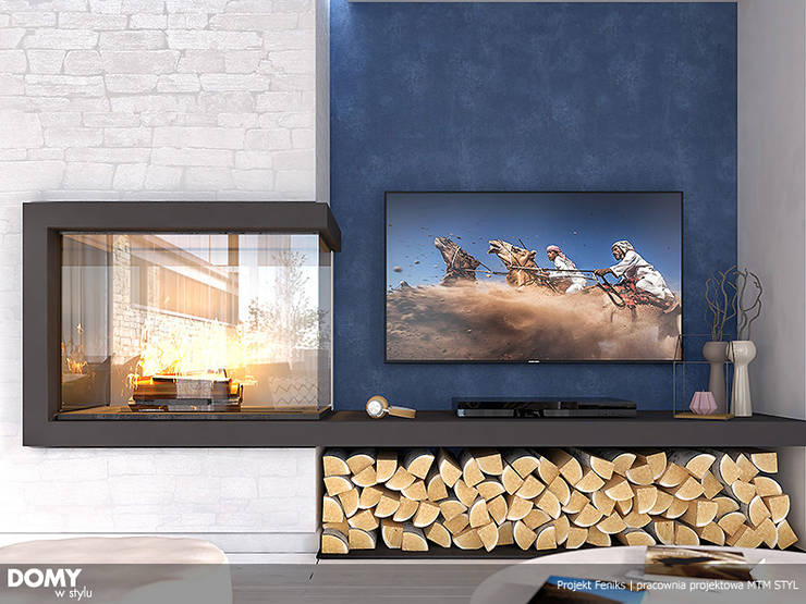 Salas de estilo  por Biuro Projektów MTM Styl - domywstylu.pl