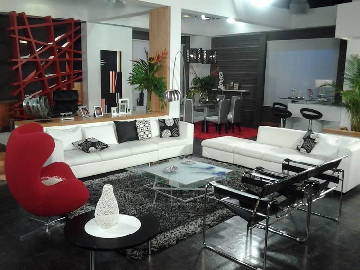  غرفة المعيشة تنفيذ ERGOARQUITECTURAS FL C.A.