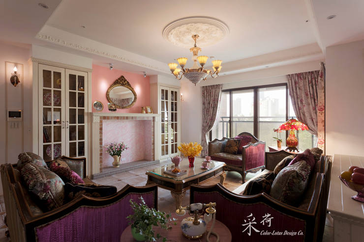  غرفة المعيشة تنفيذ 采荷設計(Color-Lotus Design)