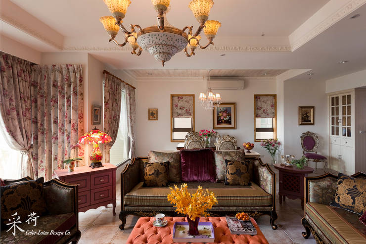  غرفة المعيشة تنفيذ 采荷設計(Color-Lotus Design)