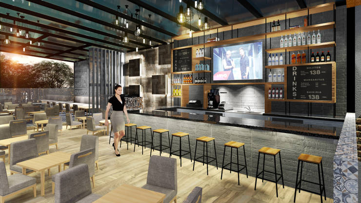 Diseño de Terraza Bar de DL ARQUITECTURA | homify