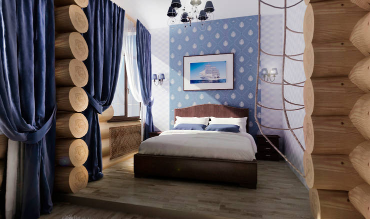  غرفة نوم تنفيذ Дизайнер Светлана Юркова