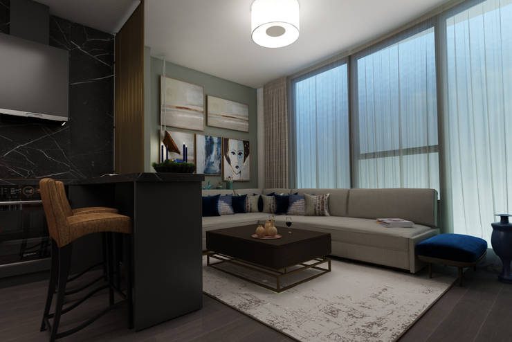 EZGİ AYDOGDU İçmimarlık Danışmanlık ve İnşaat Hiz. – Nef03_Konut :  tarz Oturma Odası