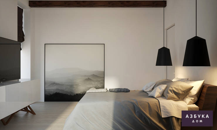Camera da letto in stile  di Студия дизайна 'Азбука Дом'