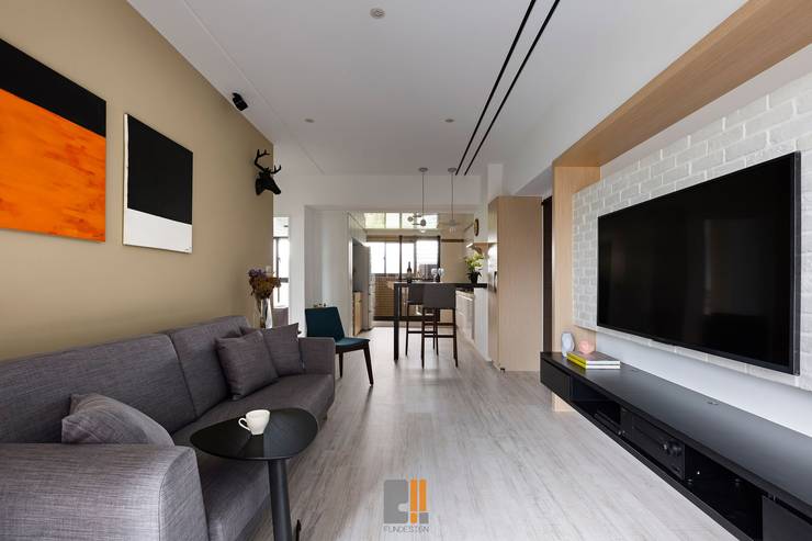  غرفة المعيشة تنفيذ 築川設計