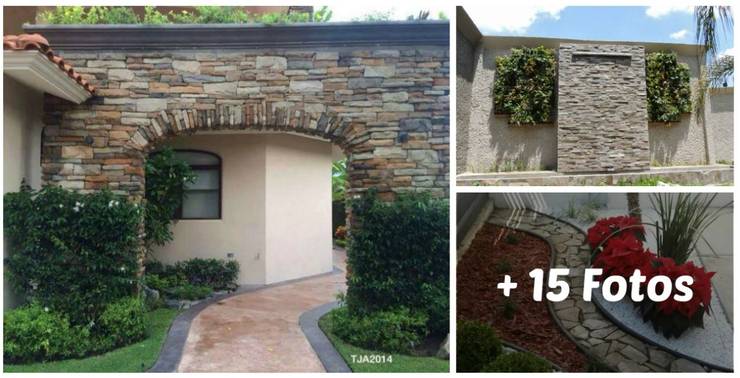 17 Maneras fabulosas de incluir piedra laja en el patio