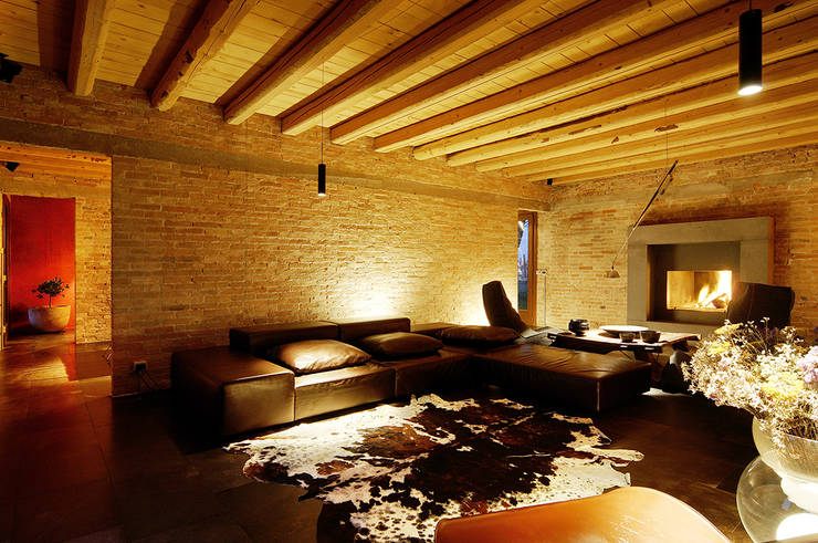  غرفة المعيشة تنفيذ zanon architetti associati