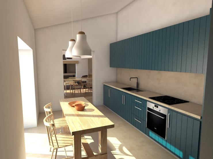 Projekty,  Kuchnia zaprojektowane przez Grupo Norma