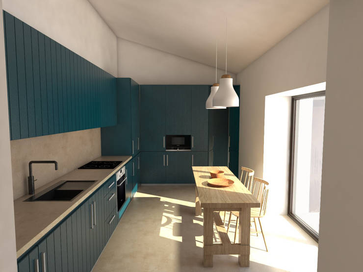 Projekty,  Kuchnia zaprojektowane przez Grupo Norma