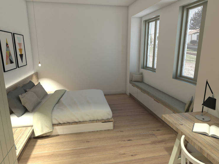 Projekty,  Sypialnia zaprojektowane przez Grupo Norma