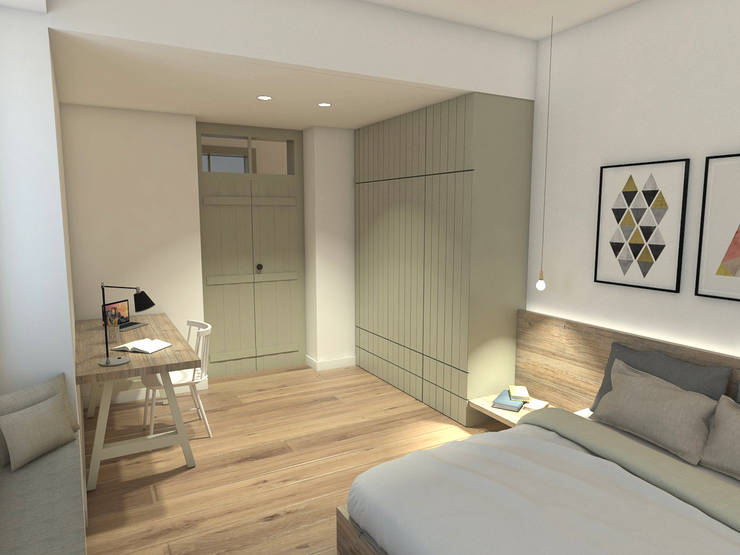 Projekty,  Sypialnia zaprojektowane przez Grupo Norma