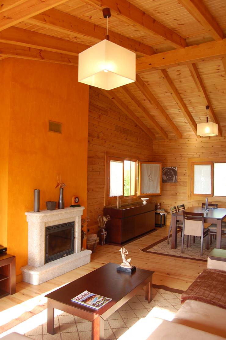 Гостиная в . Автор – Rusticasa