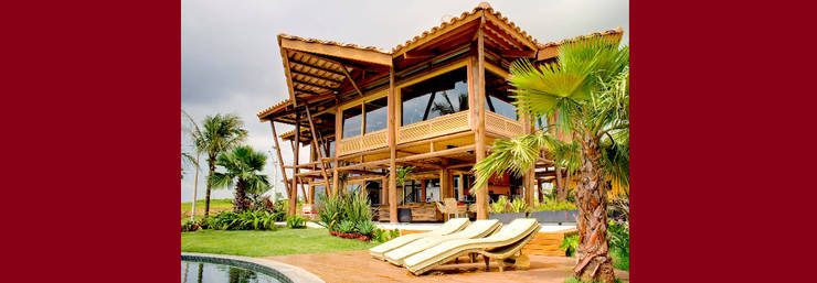 Casas de madera de estilo  por VERRONI arquitetos associados