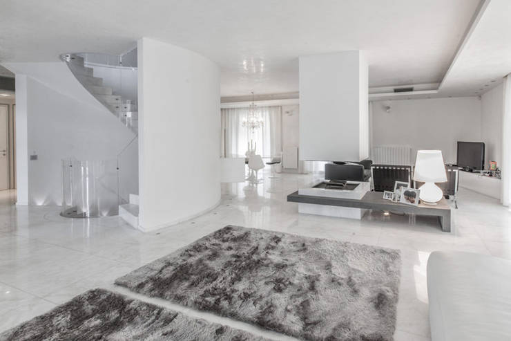 Projekty,  Salon zaprojektowane przez Morelli & Ruggeri Architetti